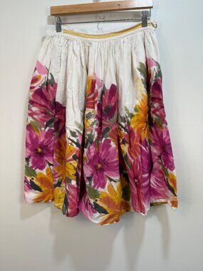 Trad wife Floral Feminine Prairie Milkmaid Colorful Garden Girl Skirt